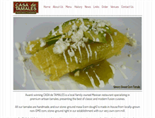 Tablet Screenshot of casadetamales.com